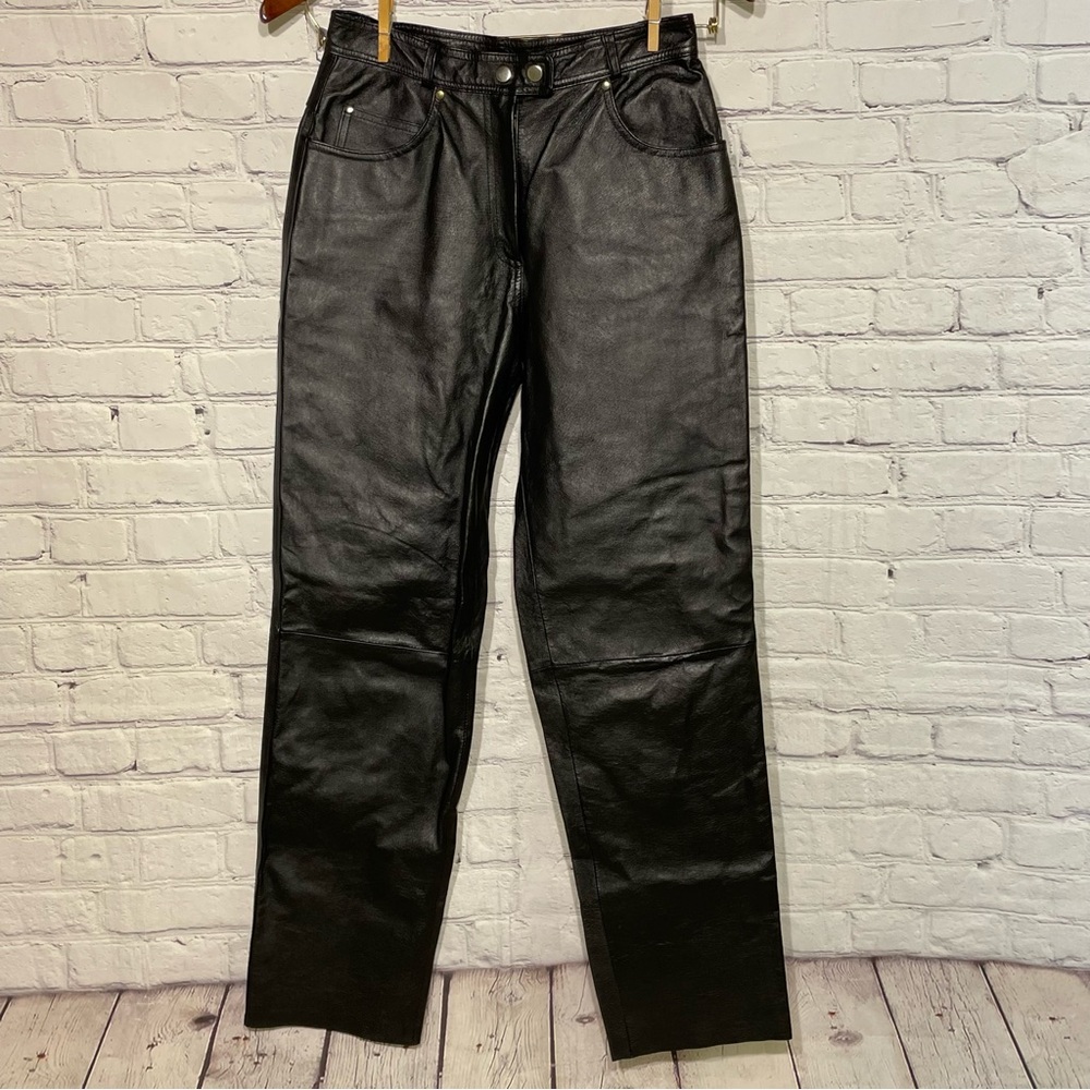 Guide Gear Vintage Women's Leather Riding Pants Black Sz 8